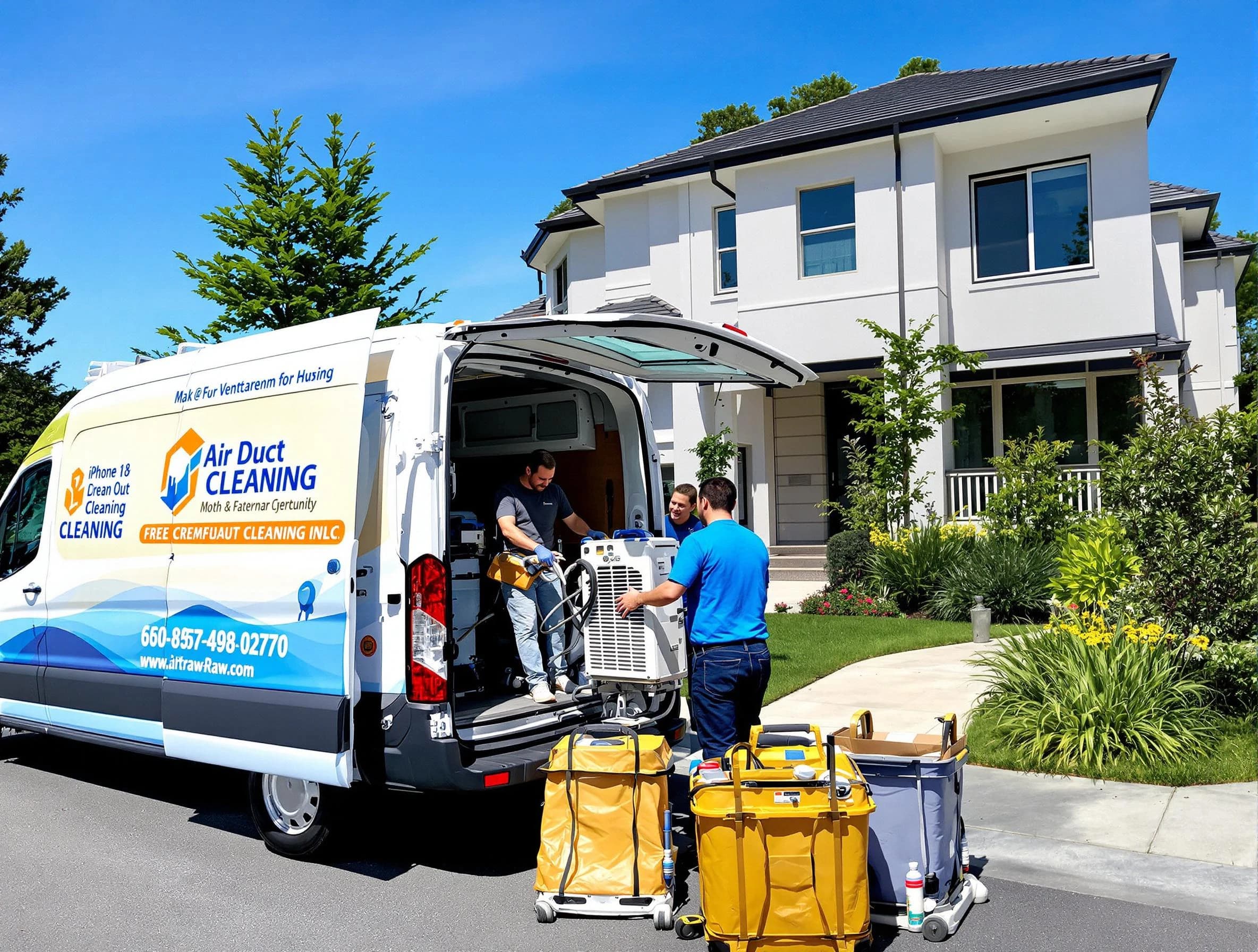 Milliken Air Duct Cleaning technician performing professional air duct cleaning in Milliken