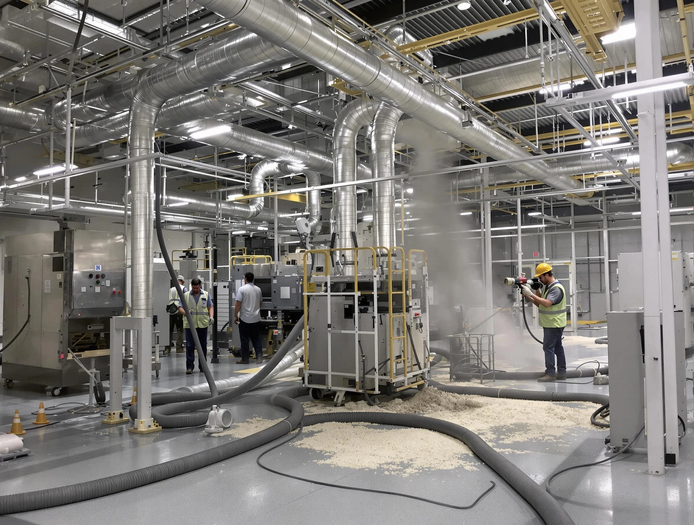 Heavy-duty industrial duct cleaning by Milliken Air Duct Cleaning in Milliken