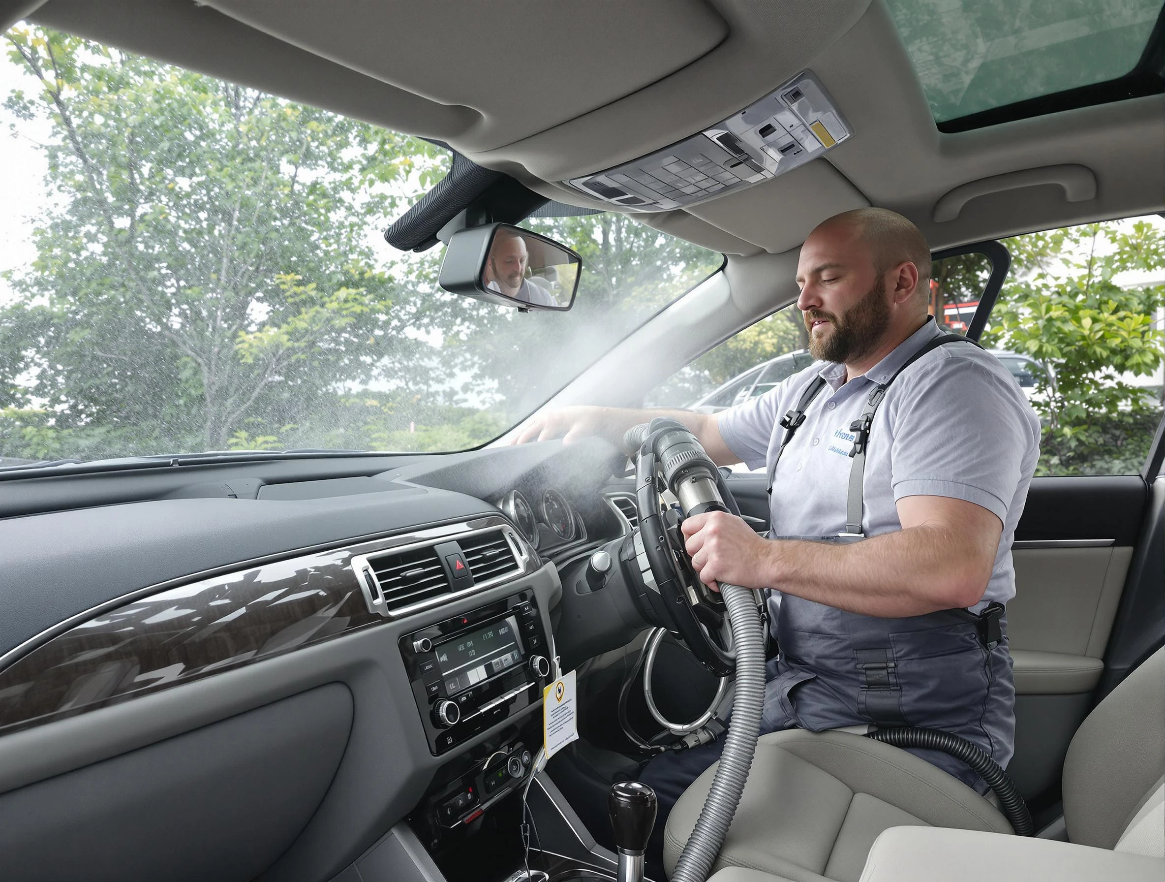 Milliken Air Duct Cleaning specialist performing professional car duct cleaning in Milliken