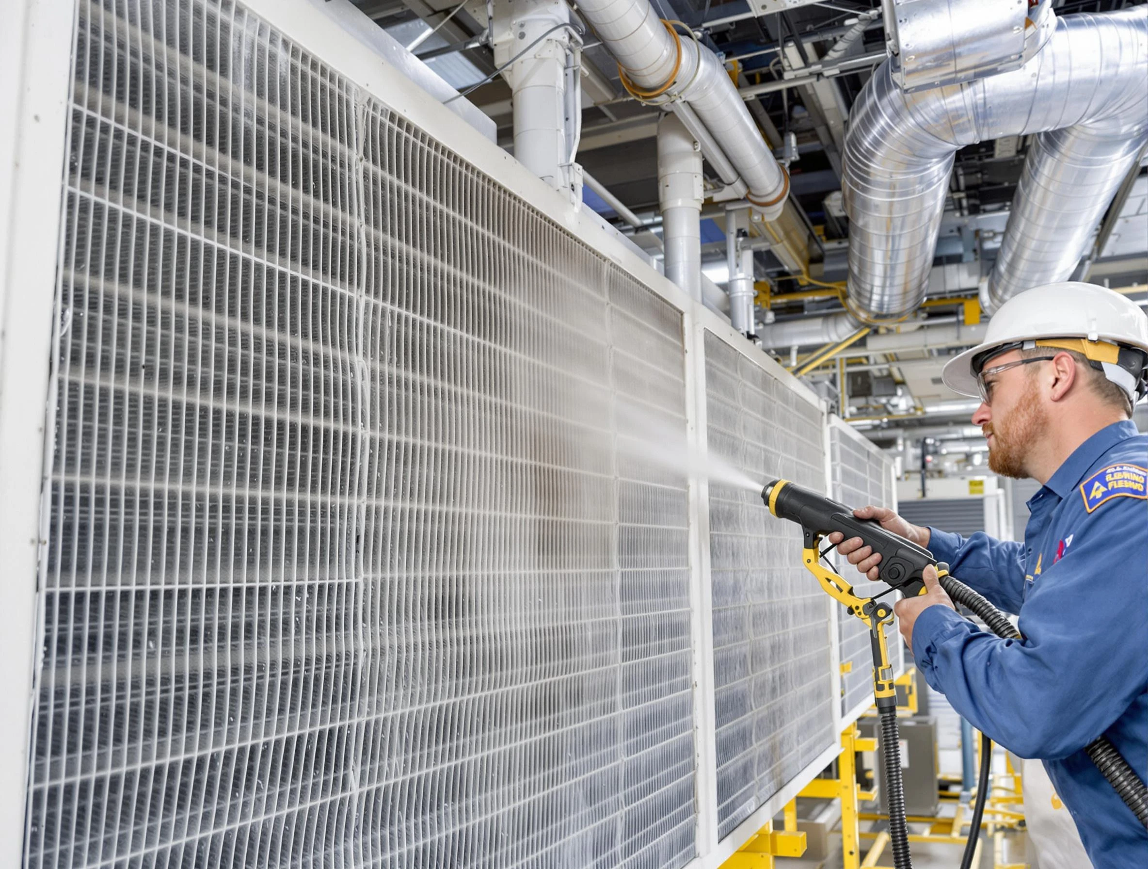 Professional commercial coil cleaning by Milliken Air Duct Cleaning in Milliken