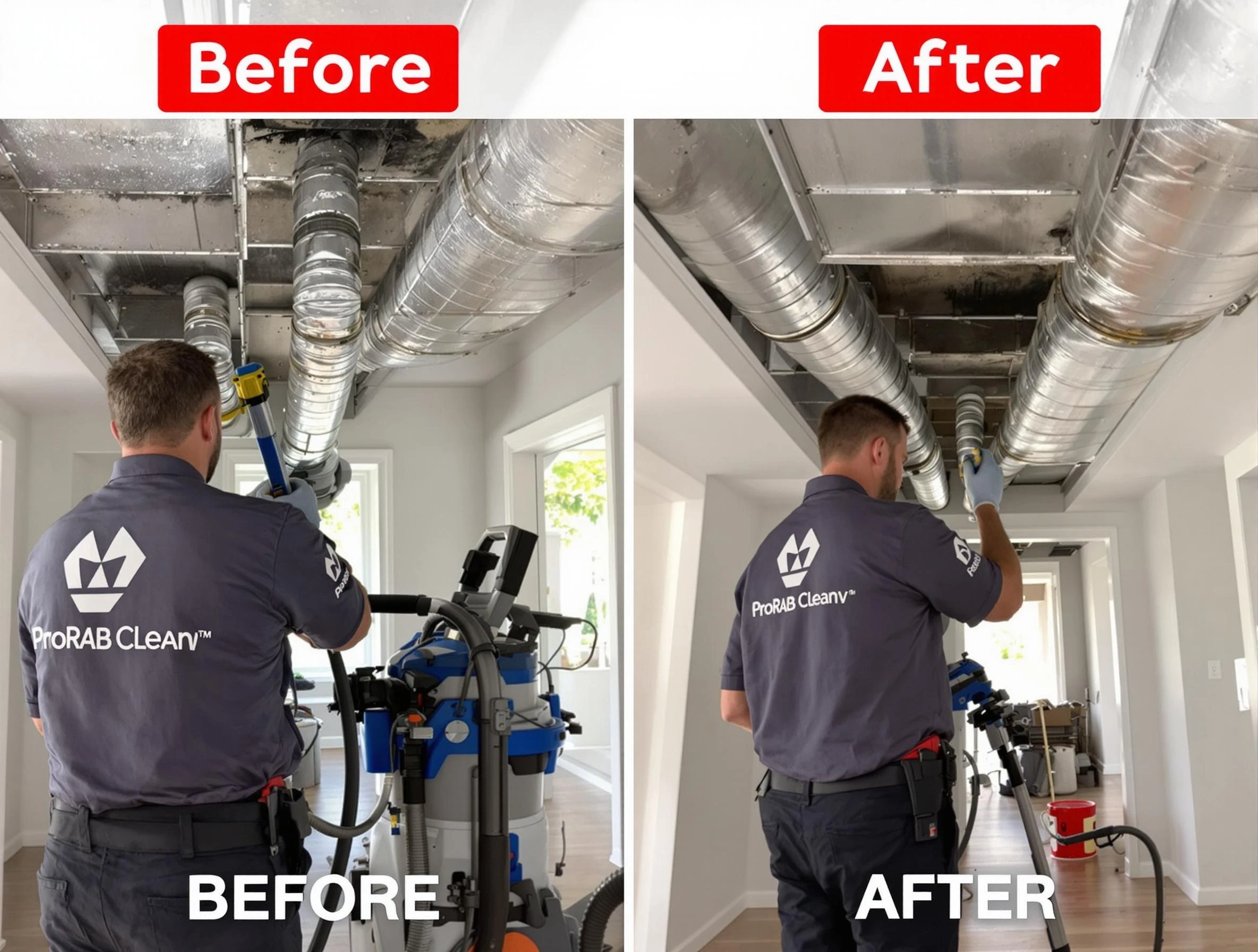 Milliken Air Duct Cleaning expert performing thorough residential duct cleaning in a Milliken home